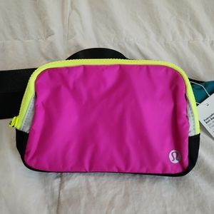 lululemon athletica Neon Yellow & Hot Pink Belt Bag